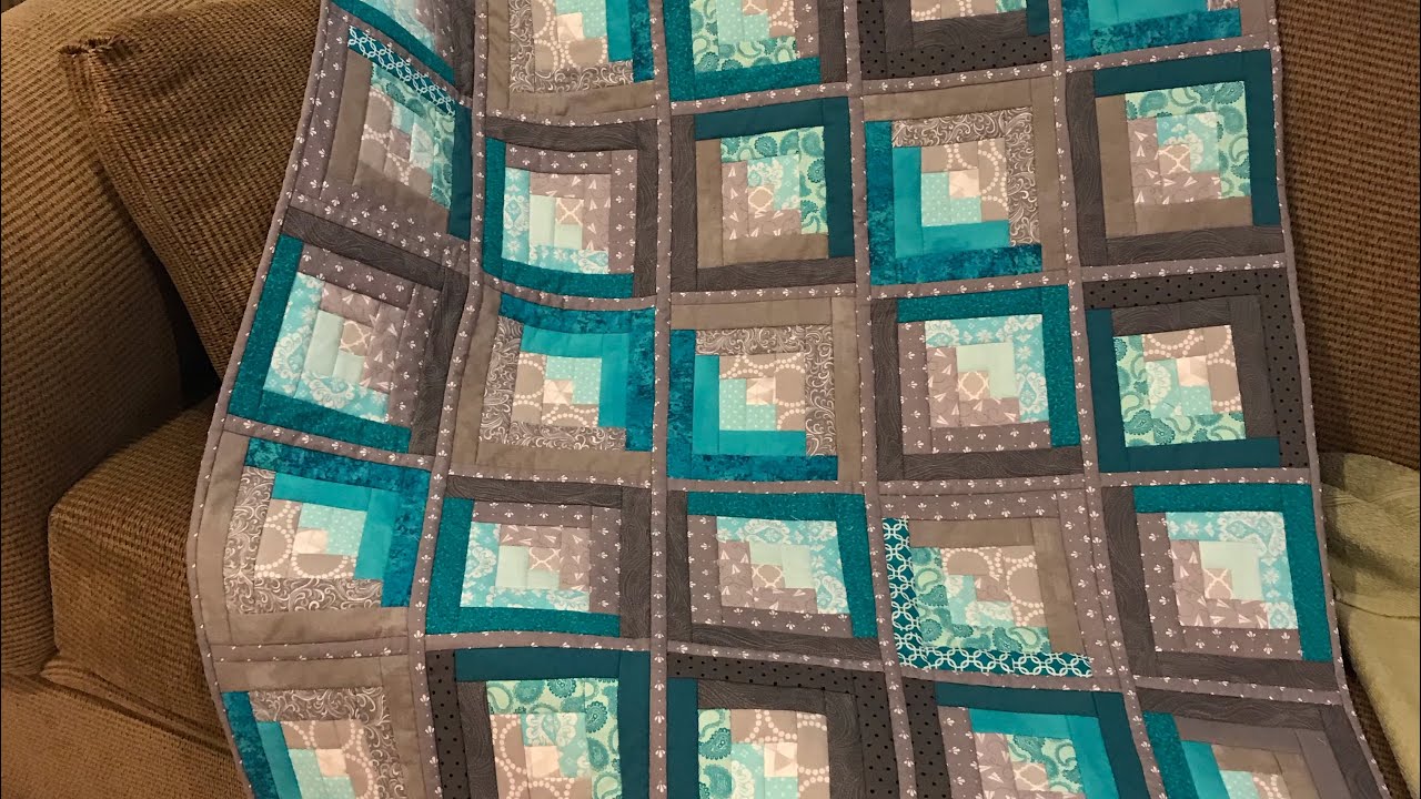 Log Cabin Quilt As You Go With Easy Sashings