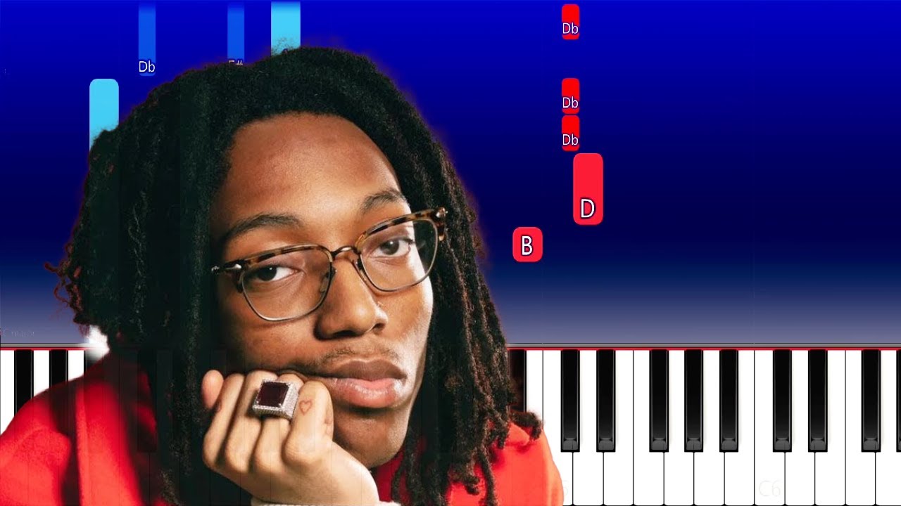 Lil Tecca - Dark Thoughts (Piano Tutorial)