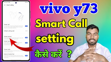How To Enable Smart Call Setting Vivo Y73 | Vivo Y73 Smart Call Setting  #vivoy73
