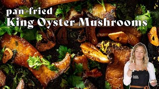 Pan-Fried KING OYSTER MUSHROOMS — The Ultimate Mushroom Side Dish!