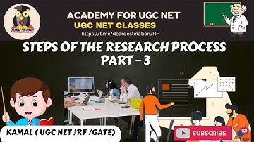 Steps of The Research Process Part - 3 #researchaptitude #researchmethodology