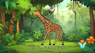 Giraffe intro video for kids