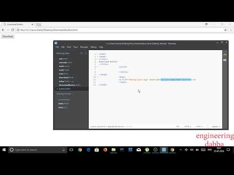 How to create Download Button using Html