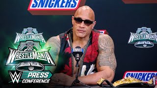 FULL SEGMENT: The Rock breaks down new era of WWE: WrestleMania XL Saturday Press Conference