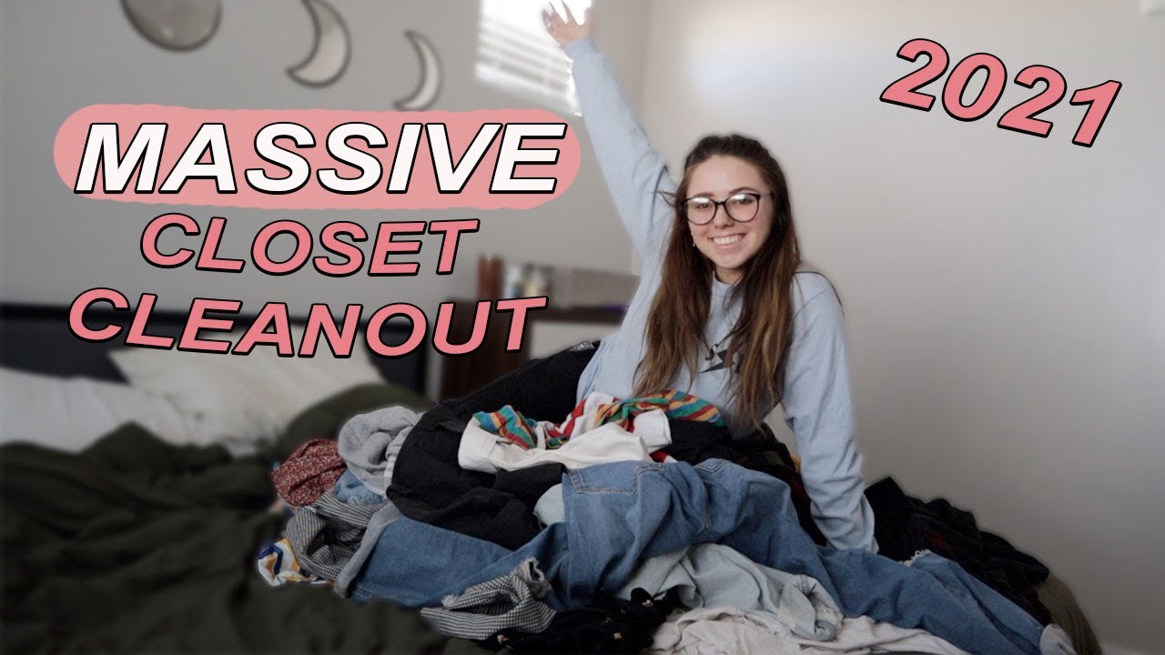 MASSIVE Closet Cleanout 2021 *so many clothes* - YouTube