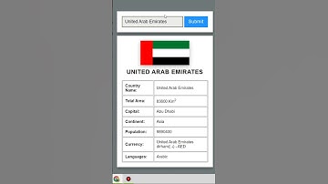 Country Guide App using JavaScript Fetch API