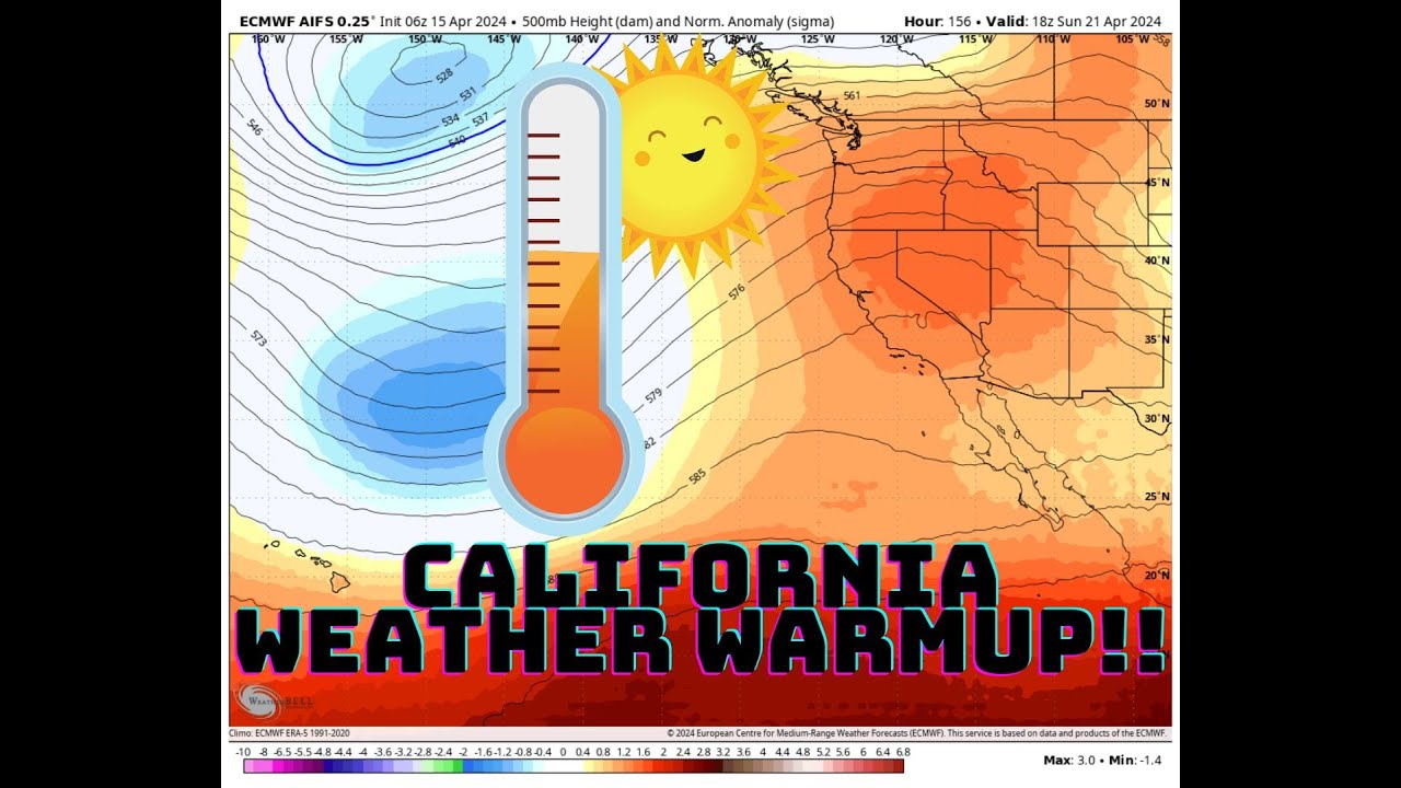 California Weather Warmup coming! - YouTube