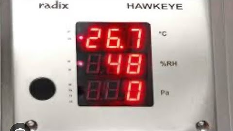 Radix Hawkeye Temperature,RH and DP Display Analog Selection and Input Enable Disable