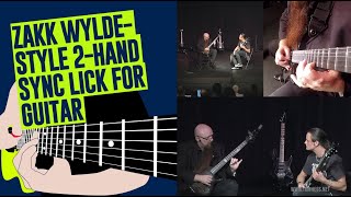 Zakk Wylde-Style 2-Hand Sync Lick For Guitar