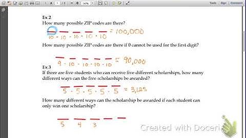 AA2 - Fundamental Counting Principle & Permutations - NOTES 12.1