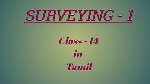 surveying 1 - class 14 || Poly & Engg || தமிழ் - Tape Correction