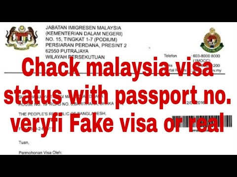 Check visa online malaysia to how How To