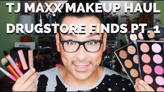 TJ MAXX Makeup Haul Affordable Cosmetics Tutorial Pt. 1 | mathias4makeup