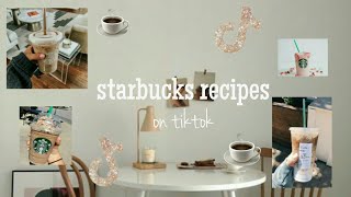 Starbucks recipes tiktok compilation