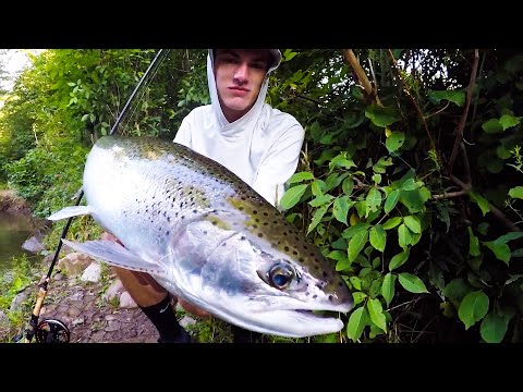 CENTERPIN FLOAT FISHING for GIANT STEELHEAD!! (Part 1.)