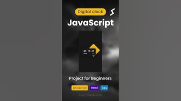 JavaScript Project for Beginners - Digital Clock  #shortvideo
