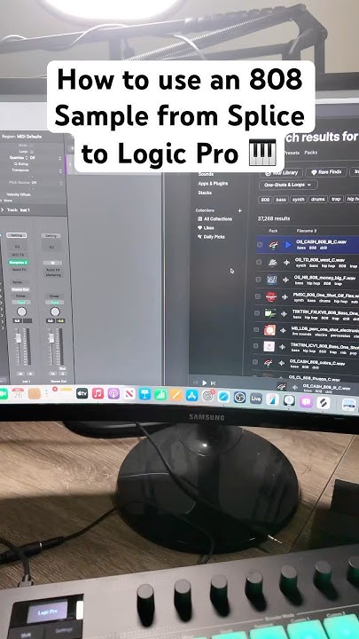 How To Get Splice Sounds Into Logic How to use a splice 808 sample in Logic Pro #splice #musicproduction #