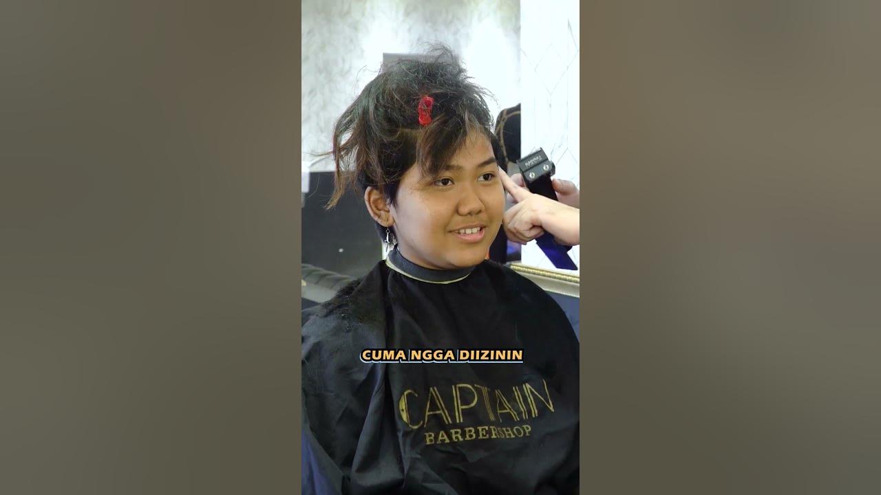 CEWEK INI CUKUR COMMA HAIR KARNA PUTUS CINTA?