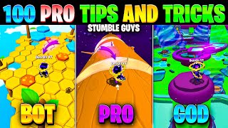100 Pro Tips & Tricks in Stumble Guys | Ultimate Guide to Become a Pro
