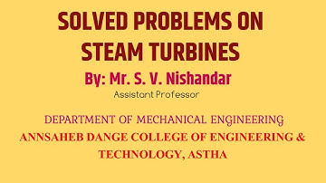 How to solve numerical on Impulse turbine/ Velocity Triangle  Diagram / Part 1