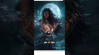 Hina, the Hawaiian Moon Goddess | Hawaiian Wall Art Digital Oil Painting