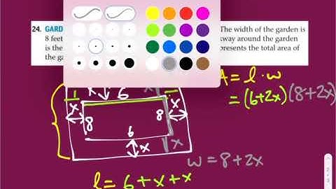 Alg 8-3 Multiplying Polynomials - Word Problems
