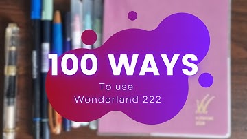 100+ ways to use the Wonderland 222 planners A5, B6, A6, All in one stacked/unstacked #planner #ad