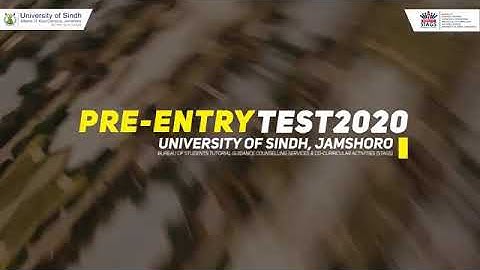 Entrance Test 2K20