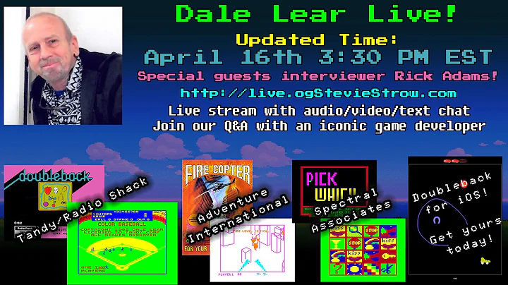 Dale Lear - Live Interview - Game Review - special...