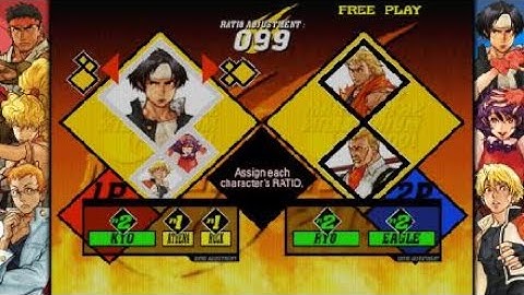 CAPCOM Vs. SNK 2: Arcade mode play-Through Kyo / Athena / Rock