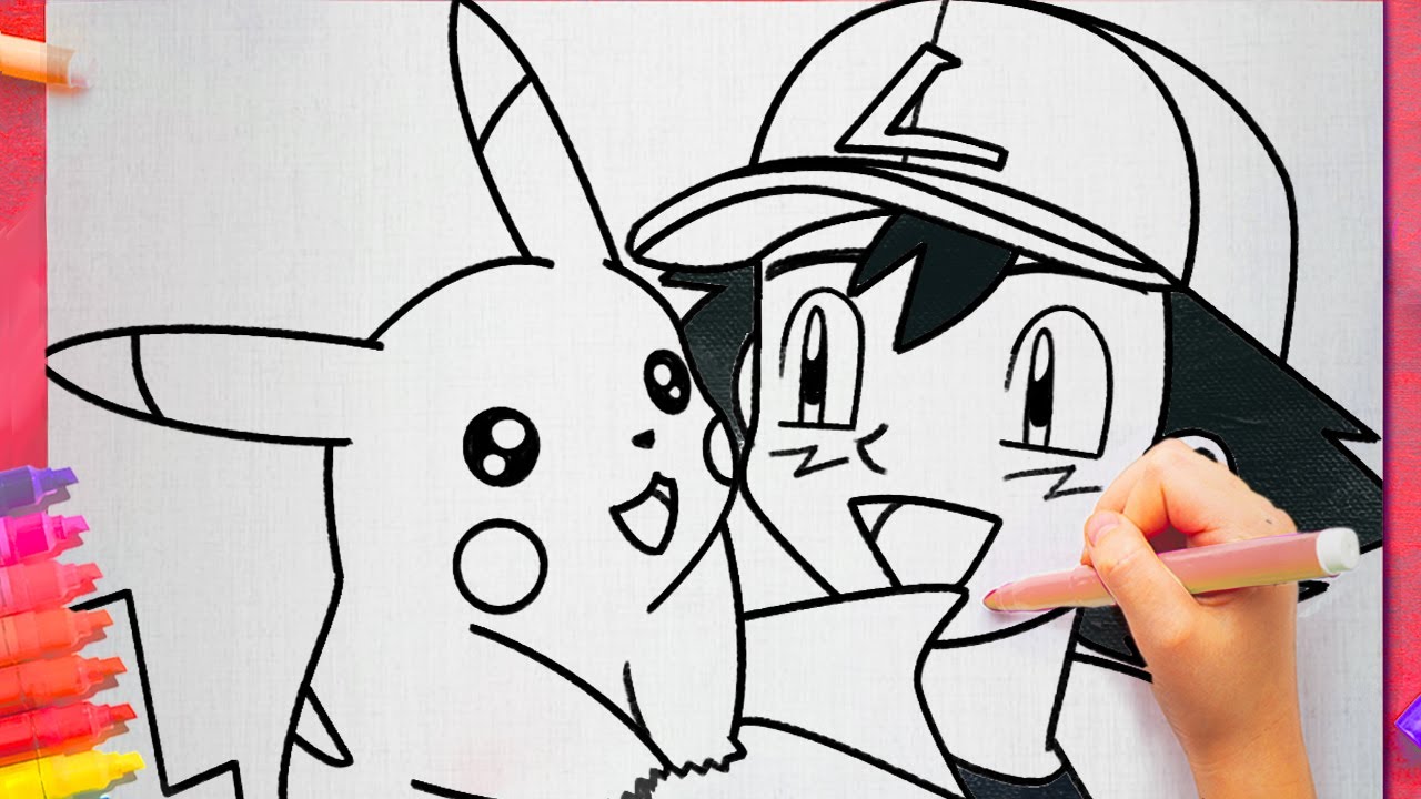 ash e pikachu - Desenho de era_uma_veznaindia - Gartic