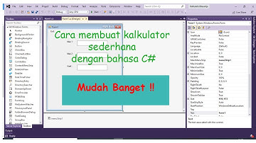 Cara Membuat Program Kalkulator Sederhana Dengan Bahasa C# || C# Series
