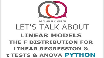 Linear models using the F distribution in python