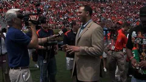 Coach Barbee Introduced at A-Day