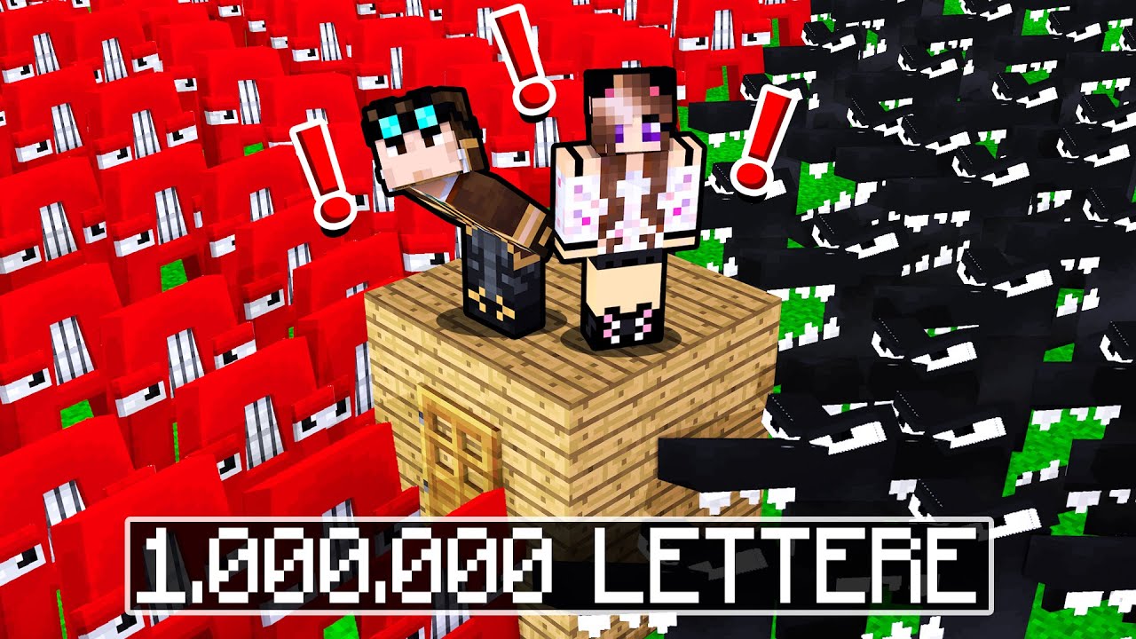 INVASIONE DELLE LETTERE DELL'ALFABETO!! Minecraft Alphabet Lore YouTube