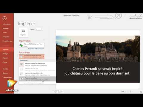 Vidéo: Comment Imprimer Une Présentation