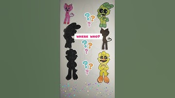 [🐾paper diy🐾] Find your SHADOW smiling critters I Paper Craft ideas #papercraft  #smilingcritters