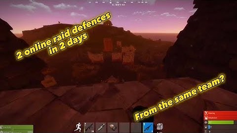 How i defended 2 online raids in 2 days (Rust Console Edition) (PS5)