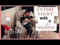 NIGHT TIME ROUTINE WITH A NEWBORN // 3 WEEKS // BREASTFEEDING