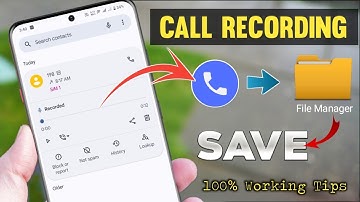 Call Recording File manager main Save kaise kare | How To Save Recording In File Manager