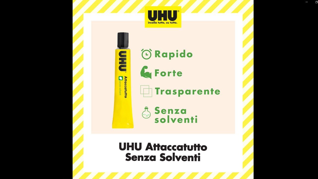 Colla attaccatutto senza solventi - 20 ml - in blister - UHU - COLLE -  NASTRI ADESIVI