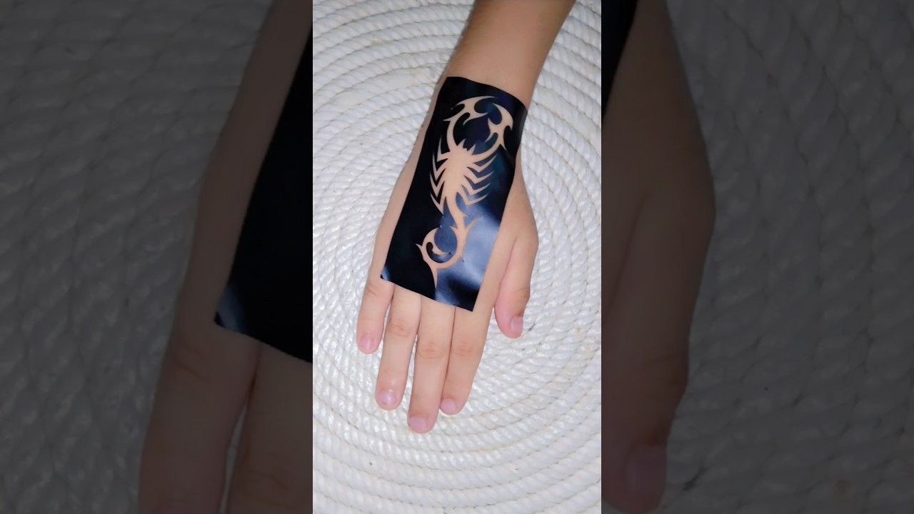 beautiful temporary tattoo design #shorts