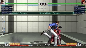 KOFXIV Robert CD Meaty Reset Option Select against corner Rolls