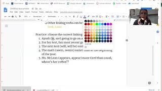 Linking Verbs! (Unit 3 Week 4)