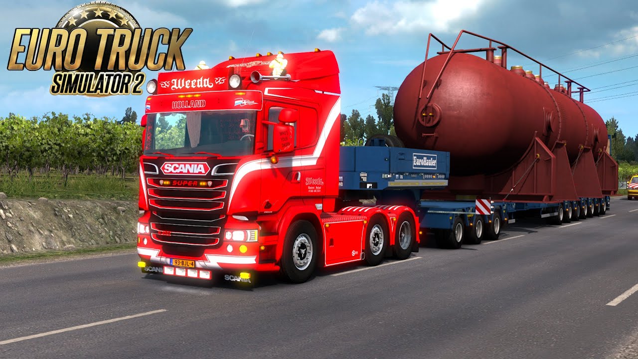 ETS2 | Scania R450 Weeda | Heavy Cargo 70T - YouTube