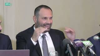 Η  συνέντευξη τύπου, των Αλ. Μεϊκόπουλου και Μ. Καπνισάκη.