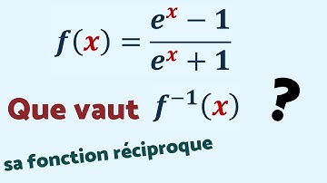 TROUVER LA FONCTION RÉCIPROQUE