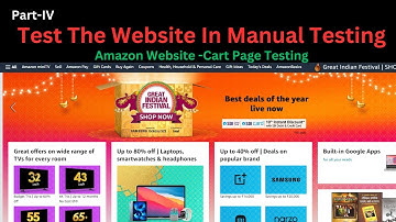 Amazon Website Testing in Manual Testing | @BeingAProgrammer | Cart Page Testing | Manual Testing