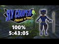 Wr sly cooper thieves in time 100 speedrun in 54305