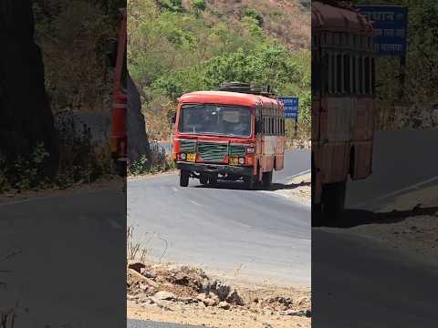 🚩Ashok Leyland BSIII Msrtc Performe In Ghat Section#msrtc #Saptshrungigad #STBus